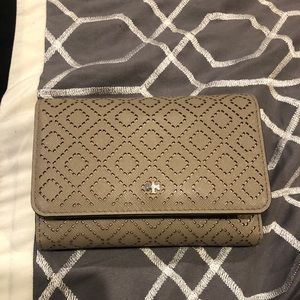 Taupe Tory Burch Wallet